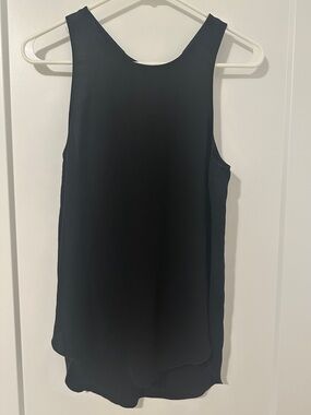 Aritzia Wilfred Y2K Black Minimalist Blouse With Zipper Size XS Women’s